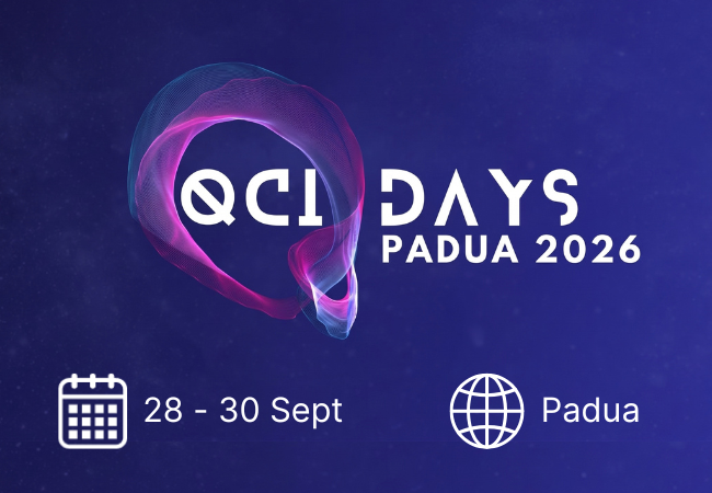 QCI Days 2026, 28-30 September, Padua