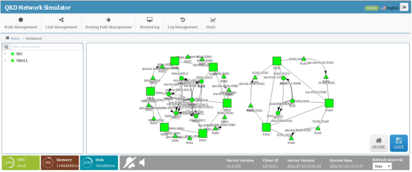 QKD Network Simulator