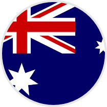 circular Australian flag