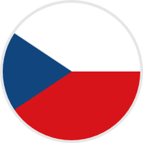 circular Czech republic flag