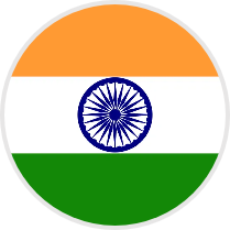 circular Indian flag